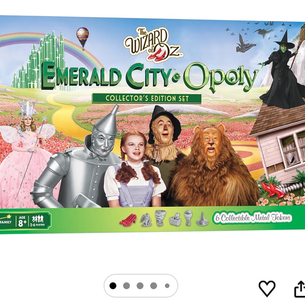 🌪️🌪️🌪️ “THE WIZARD OF OZ EMERALD CITY-OPOLY” BOARD GAME❗️
